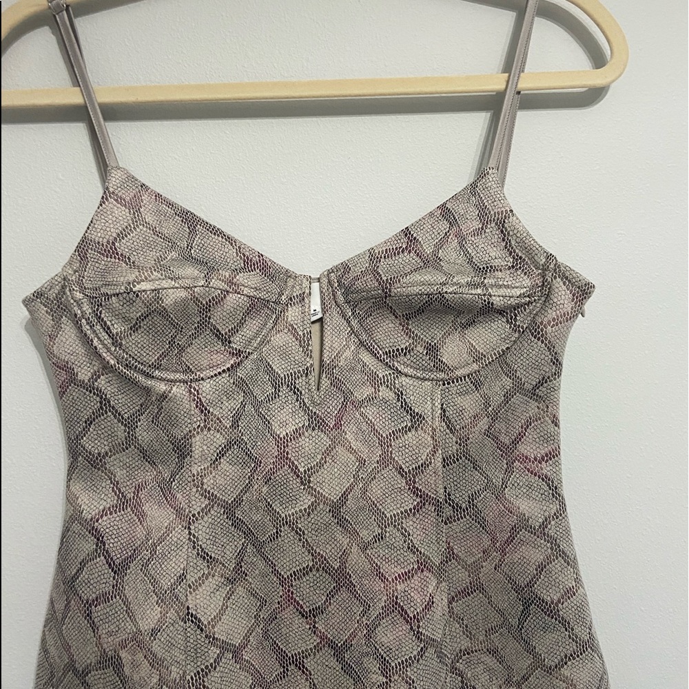 Revolve By The Way. Kelsie Python Bustier Dress S… - image 6